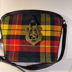 Vintage Wool Buchanan Made In Scotland Woman's purse with Lion crest
